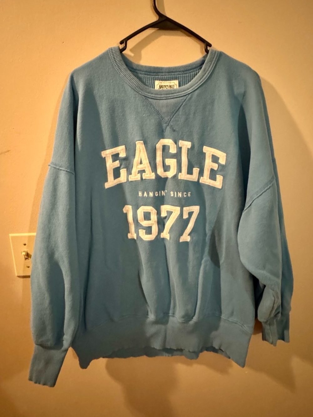 American Eagle Outfitters Light Blue Thermal Top